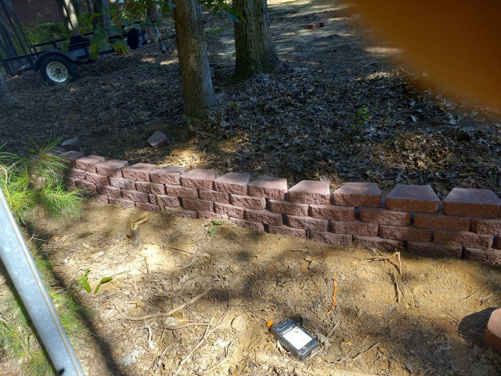 stone retaining wall 