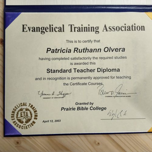 Standard Teacher Diploma
