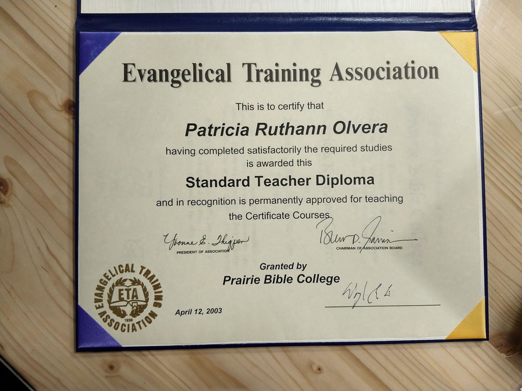 Standard Teacher Diploma