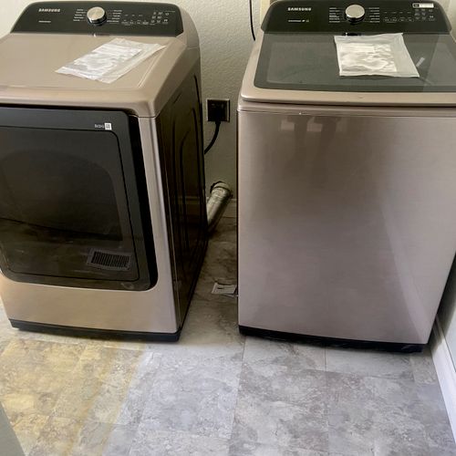 Installed Washer and Dryer perfectly 