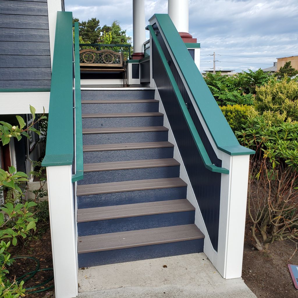 Finish Azek Stairwell (Painted)