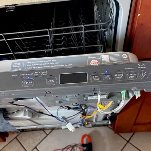 Dishwasher user interface diagnostic