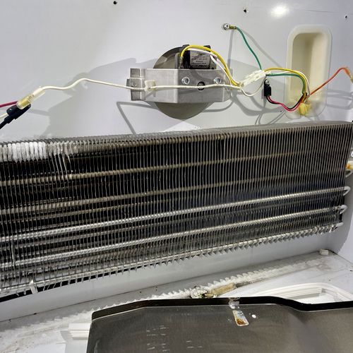 Refrigerator evaporator replacement