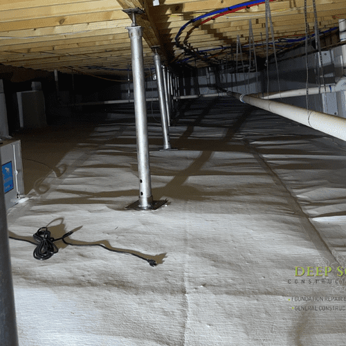 Encapsulation and Floor Supports Installation