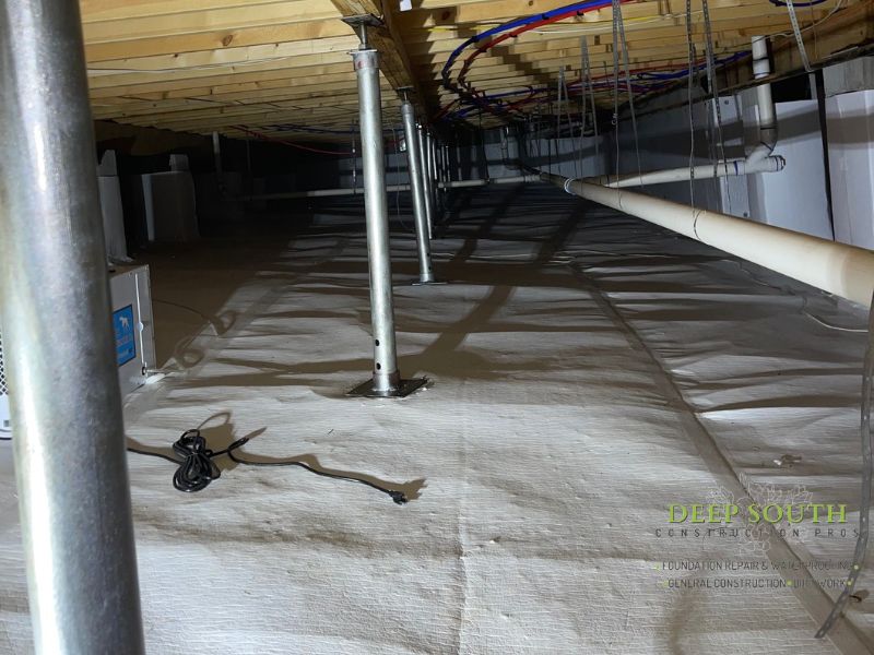 Encapsulation and Floor Supports Installation