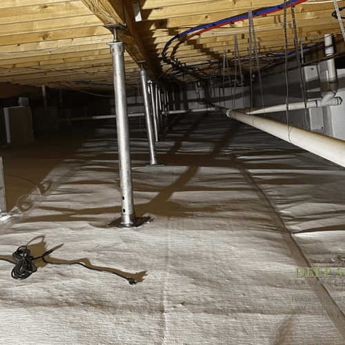 Encapsulation and Floor Supports Installation