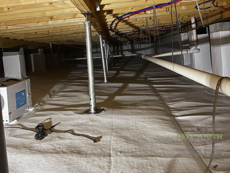 Encapsulation and Floor Supports Installation