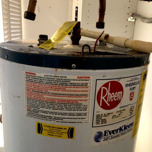 Great work replacing my water heater! Would recomm