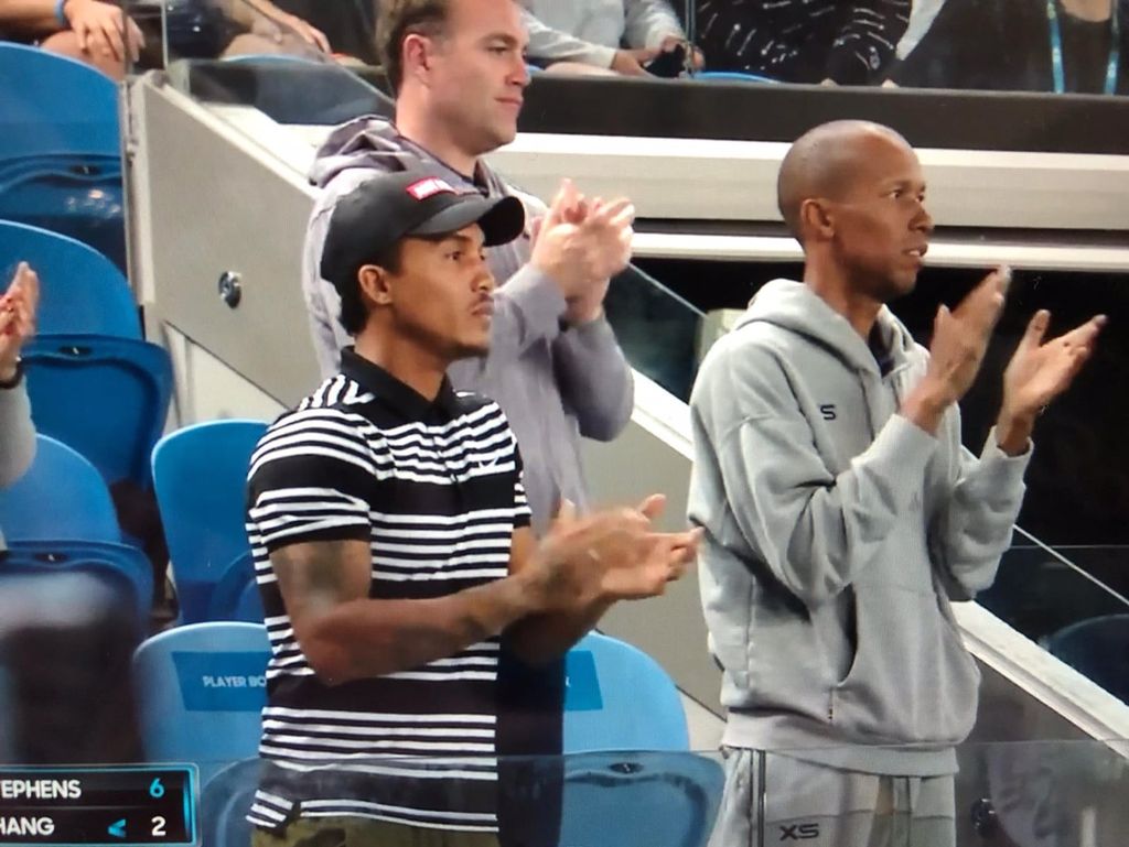Coach Liam on TV.. ESPN 🎾👍 
Australian Open 2020 