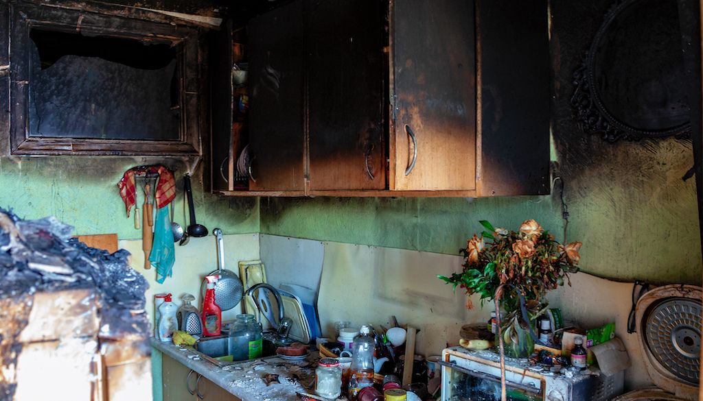 kitchen fire aftermath