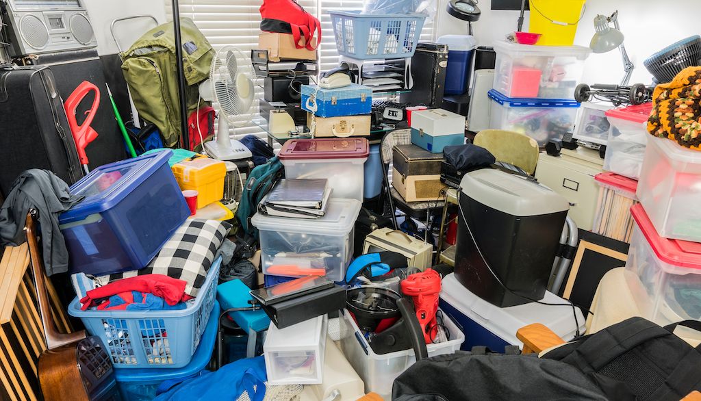 hoarding excessive clutter in home