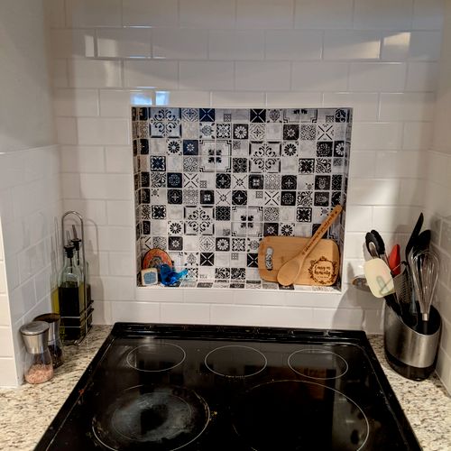Our backsplash turned out just the way we wanted i