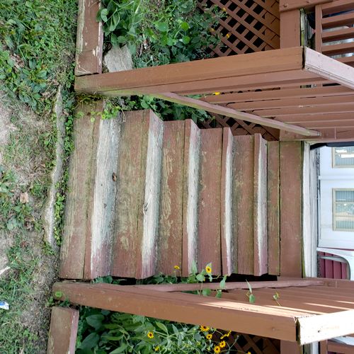 We had a set of 5 (outdoor) steps that needed repl