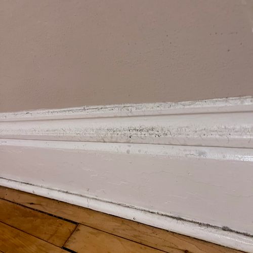 Baseboards before. Included in move out cleanings