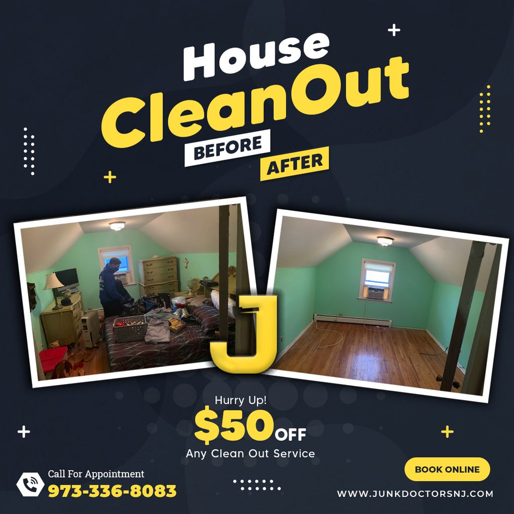 House Cleanout NJ Before & After 