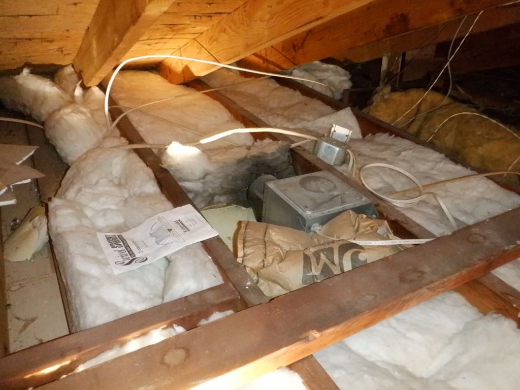 Bathroom venting into attic