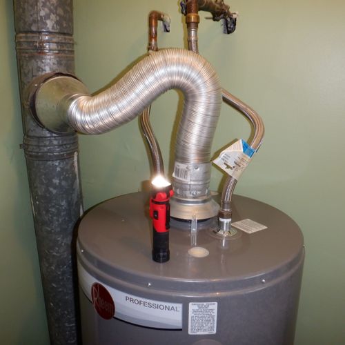 Improper ventilation of water heater