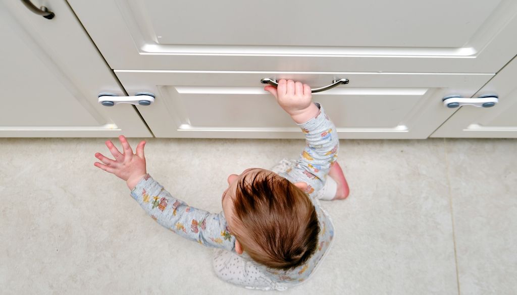 babyproof kitchen cabinets with locks