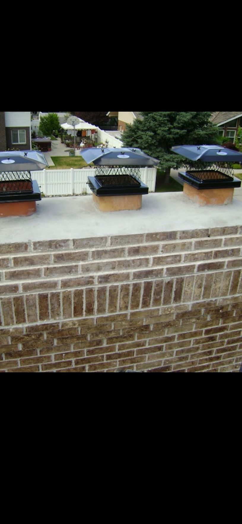 New chimney cap.
