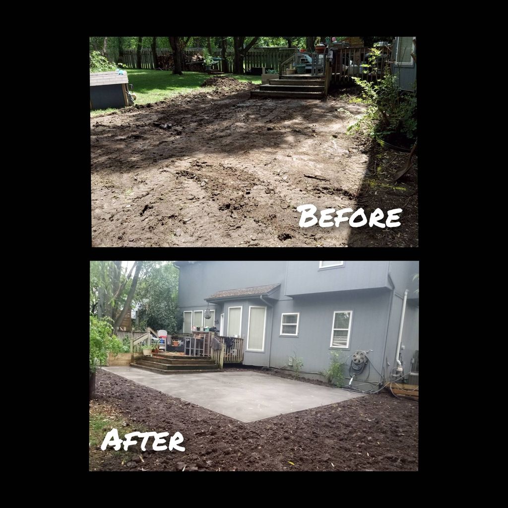 concrete patio