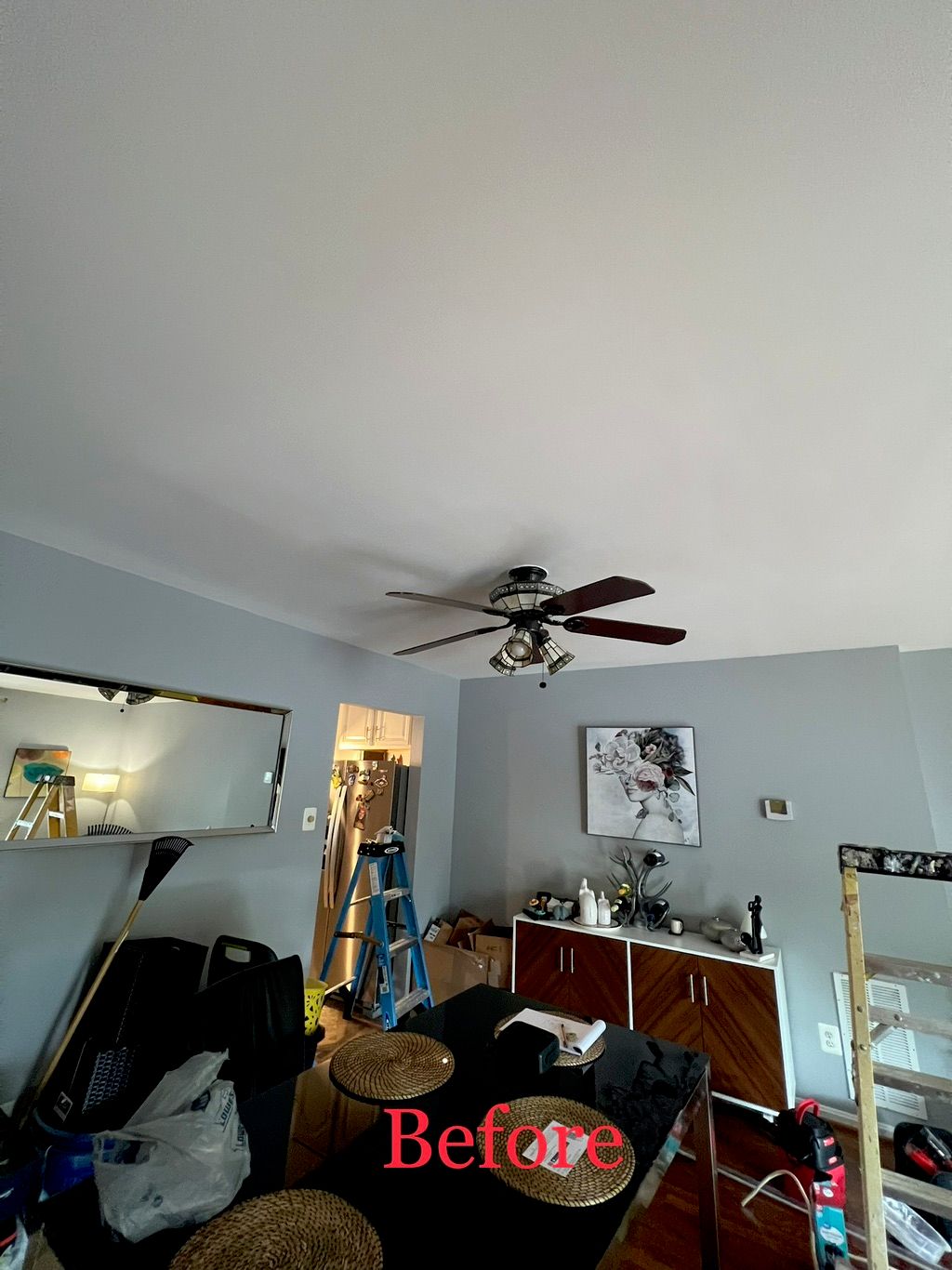 Fan was not centered 