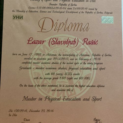 Master Diploma 