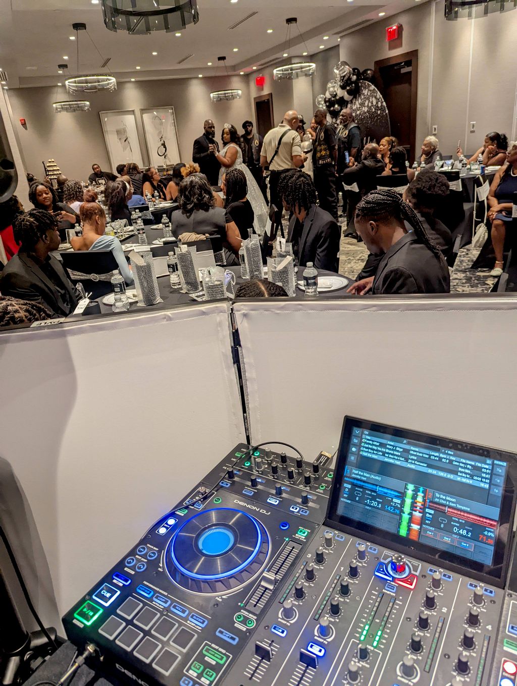 In the booth at a Formal