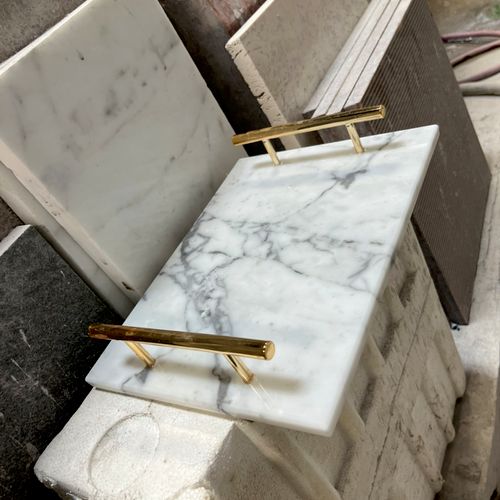 Marble coffee tray. Crafted and polished by me 