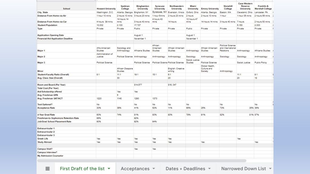 The Spreadsheet for Organization