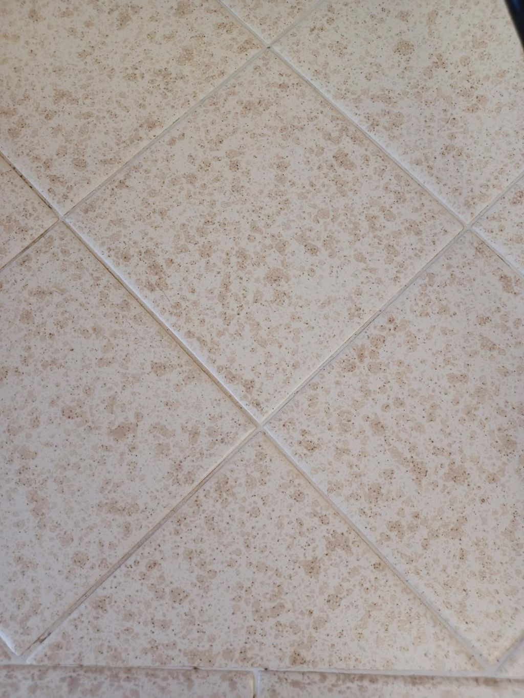 After grout cleaning