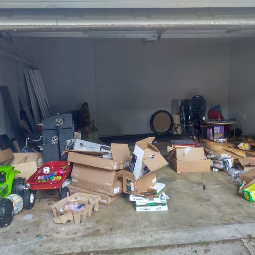 Morales was very helpful in cleaning up our garage