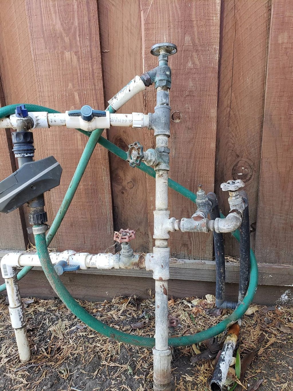 I had a mish-mash of galvanized sprinkler pipes an