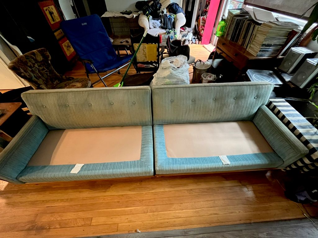 After sofa cleaning 
