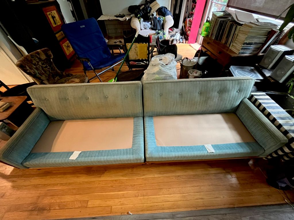 After sofa cleaning 