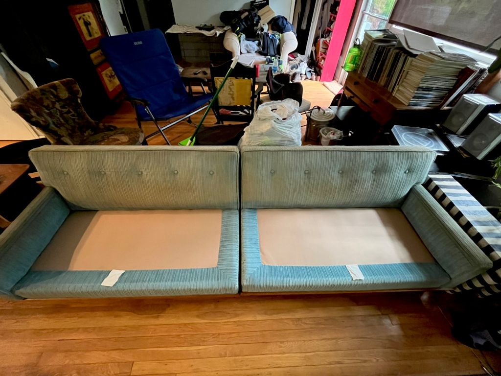 After sofa cleaning 