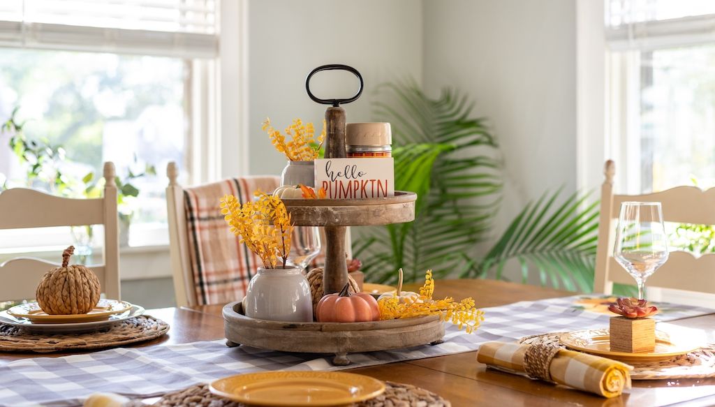 fall kitchen table decor