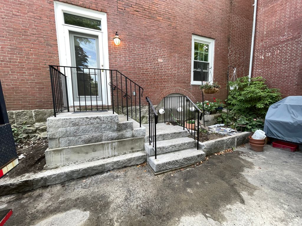elongated top railing and reinstall 