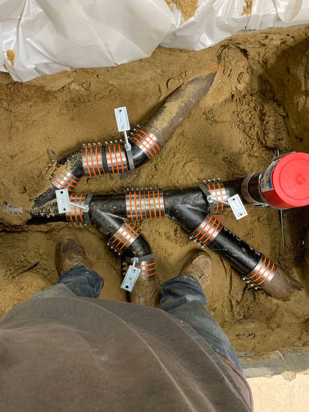 Commercial underground drainage repair