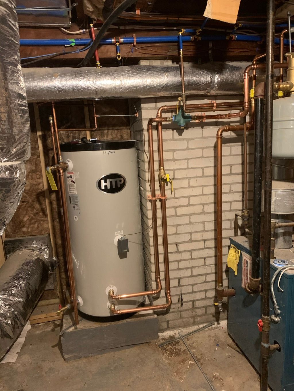 Customer upgraded from a 50 gallon electric water 