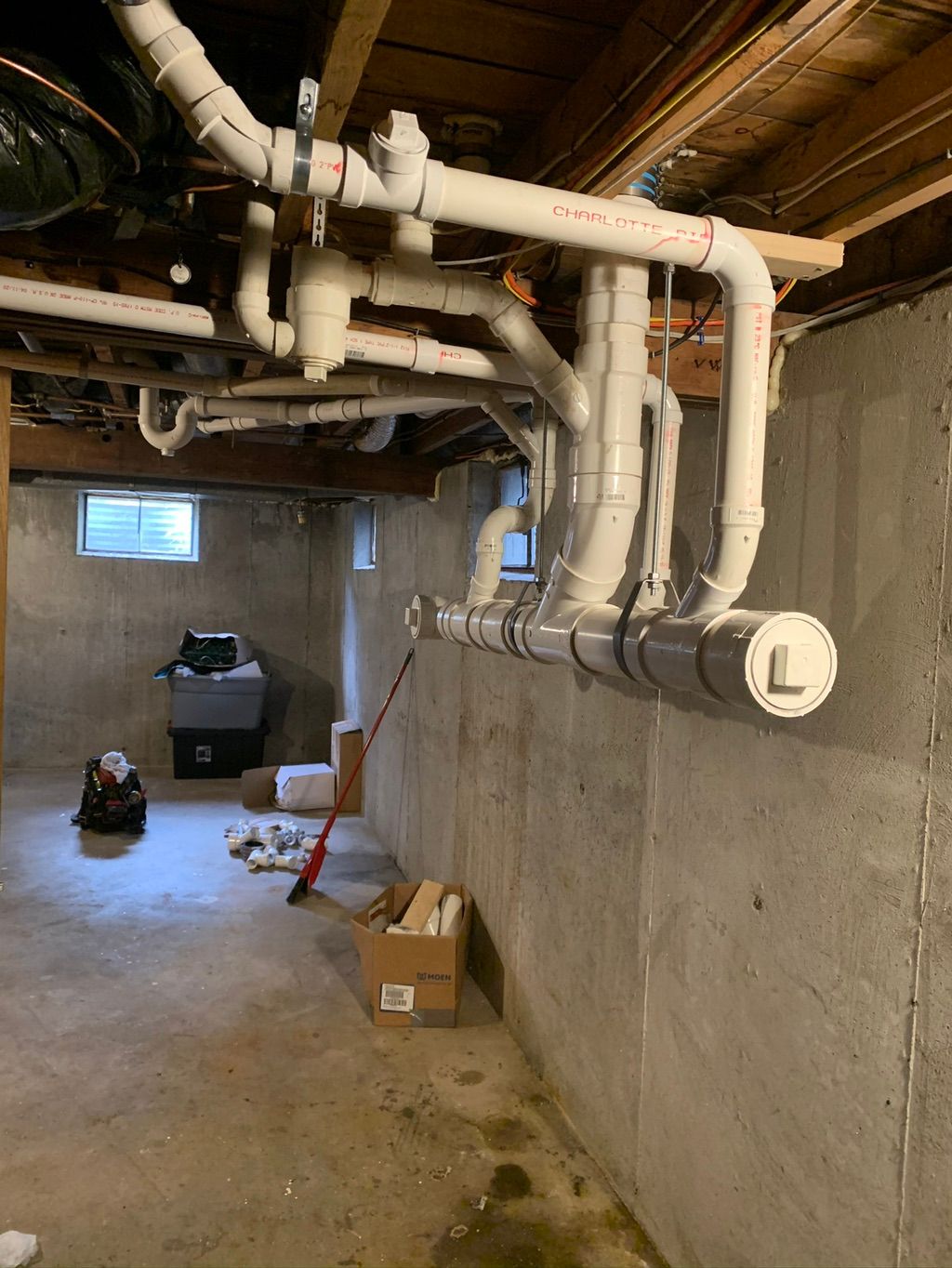 Replaced some rotted cast iron drainage with new P
