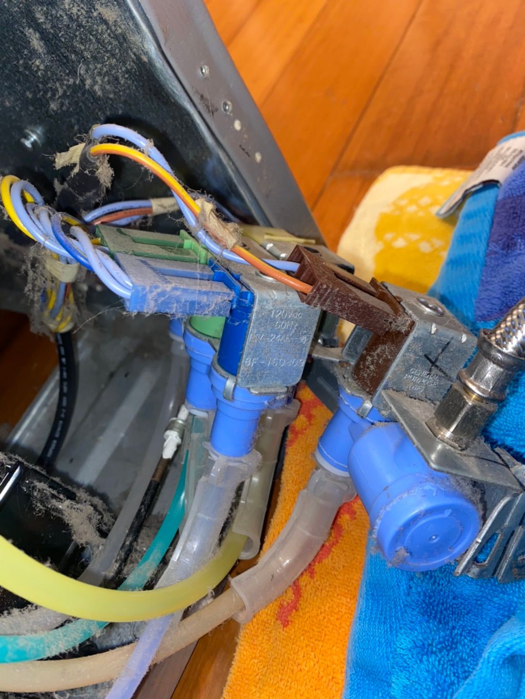 Replacing faulty water valve along with wiring con