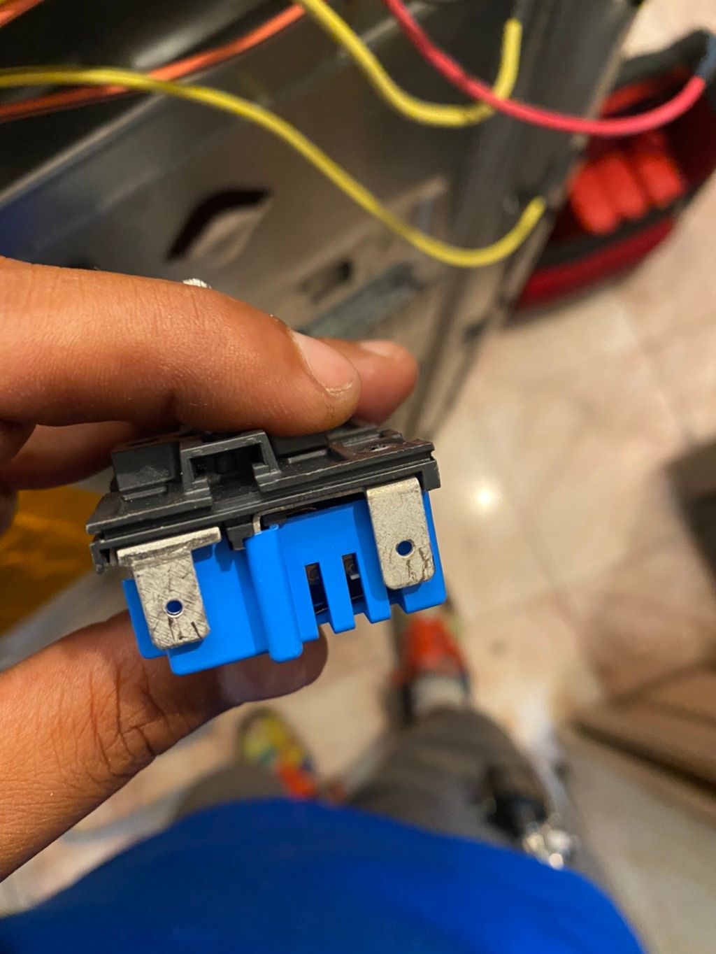 Replacing the infinite switch on a range. 