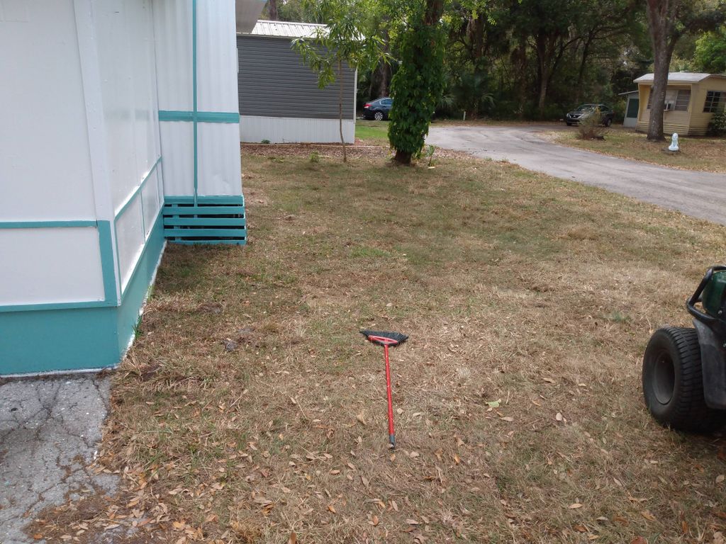 Handyman work, after laying sod 