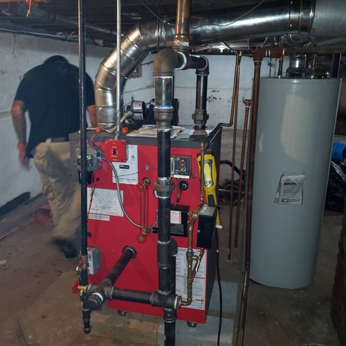 steam boiler and water heater replacement (South J