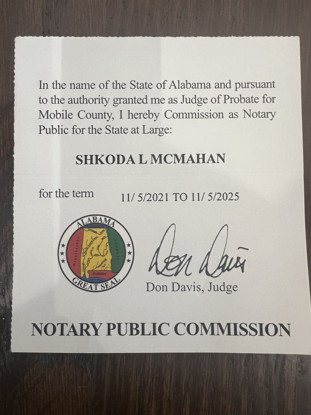 Notary Certification/ bonded and insured
