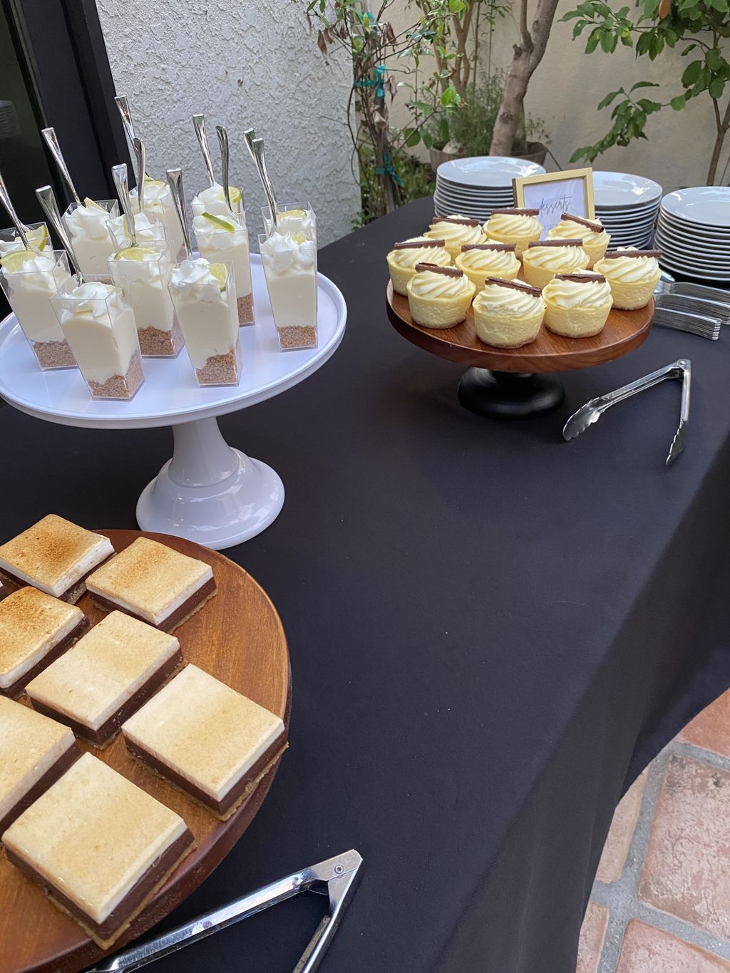 Smores Bars, Key Lime Pie Shooters, Cheesecake Bit