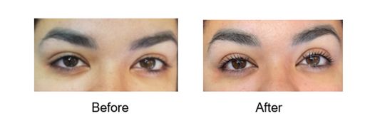 Eyelash lift and tint