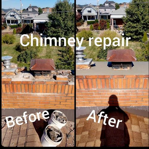 James repaired our chimney that was falling apart 