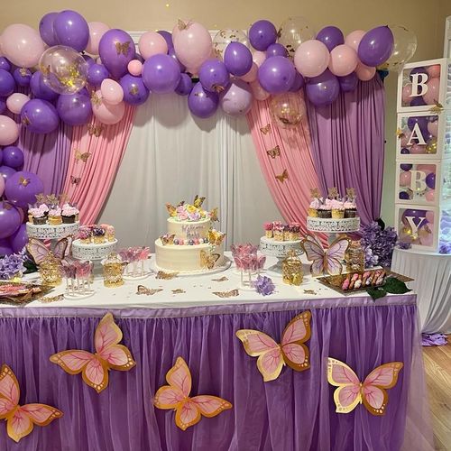 We hired Drapes and balloons for my baby shower an