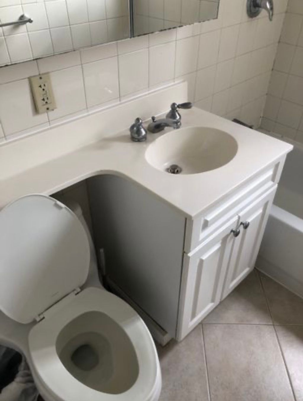 bathroom after